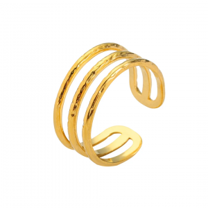 Triple Glow Adjustable Ring