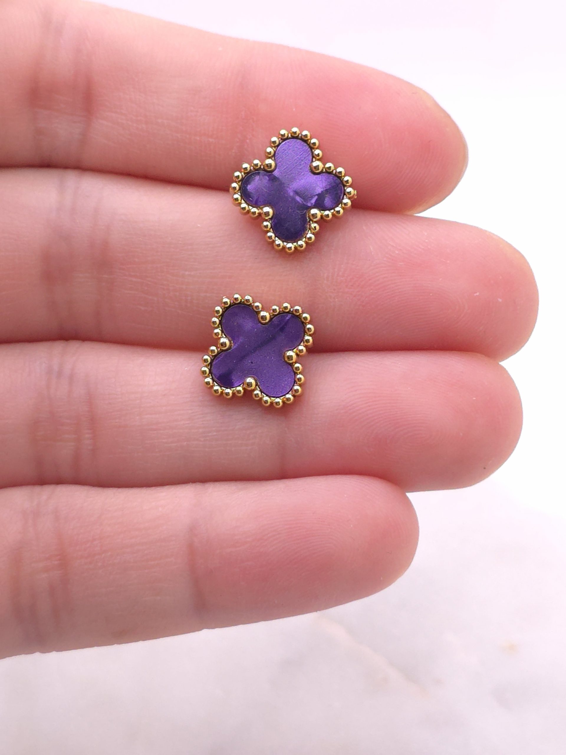 Classic Clover Stud Earrings - Image 15