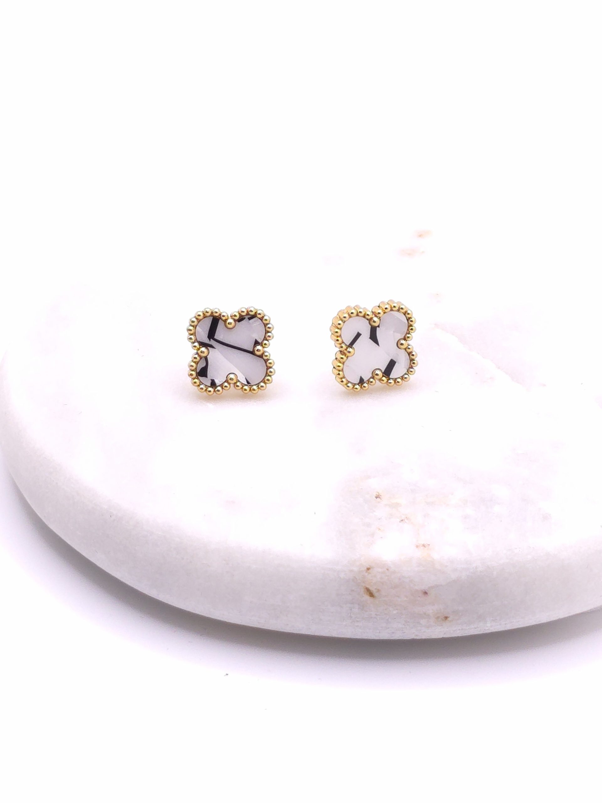 Classic Clover Stud Earrings - Image 9