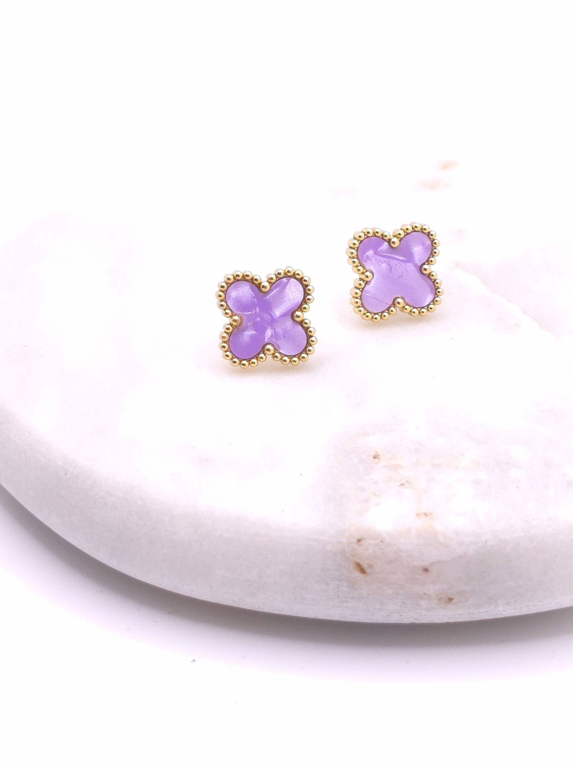 Classic Clover Stud Earrings - Image 6