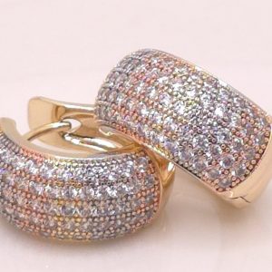 Luxe Pavé Huggie Earrings
