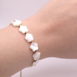 Pearl Blossom Charm Bracelet