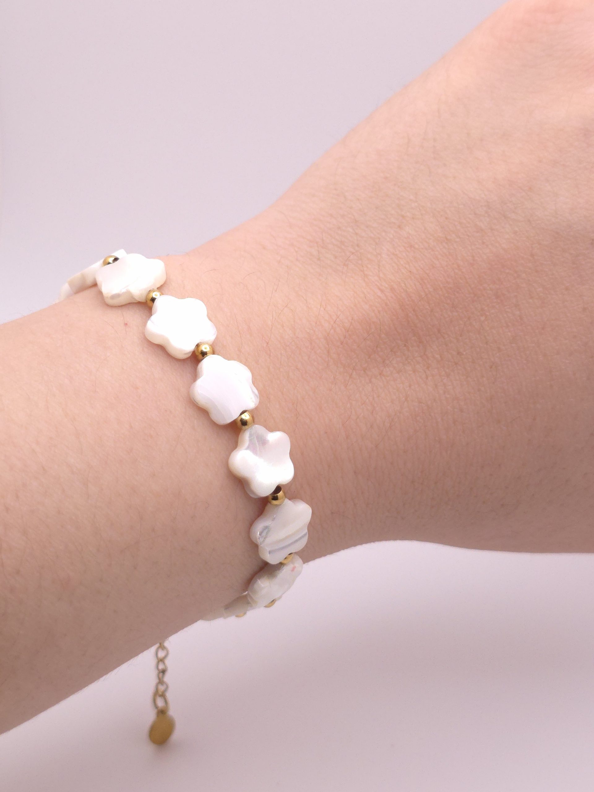 Pearl Blossom Charm Bracelet