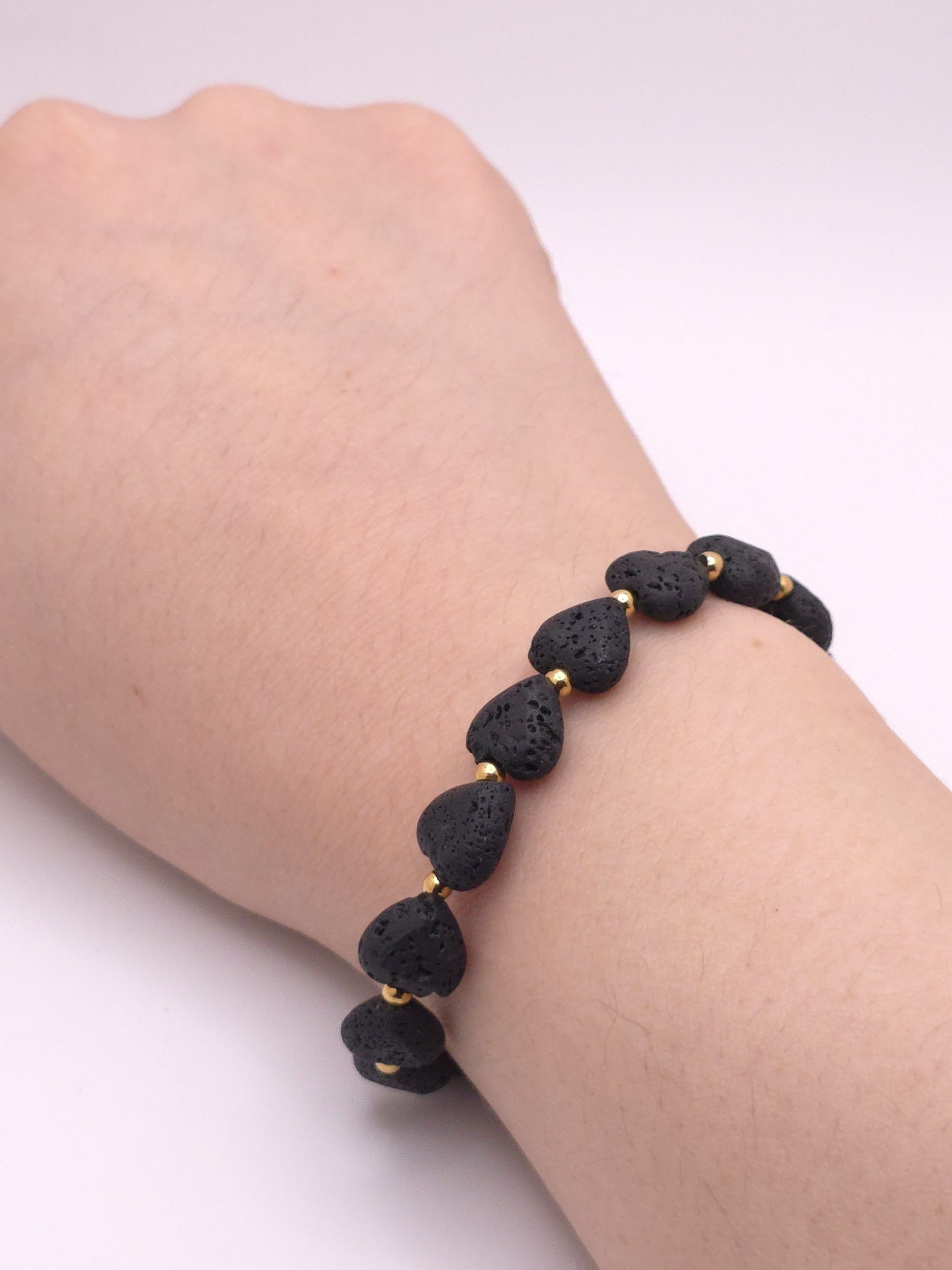Midnight Lava Stone Bracelet - Image 3