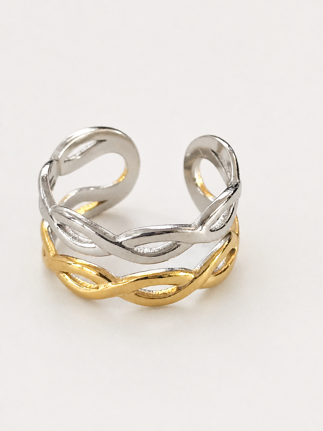Infinity Twist Adjustable Ring