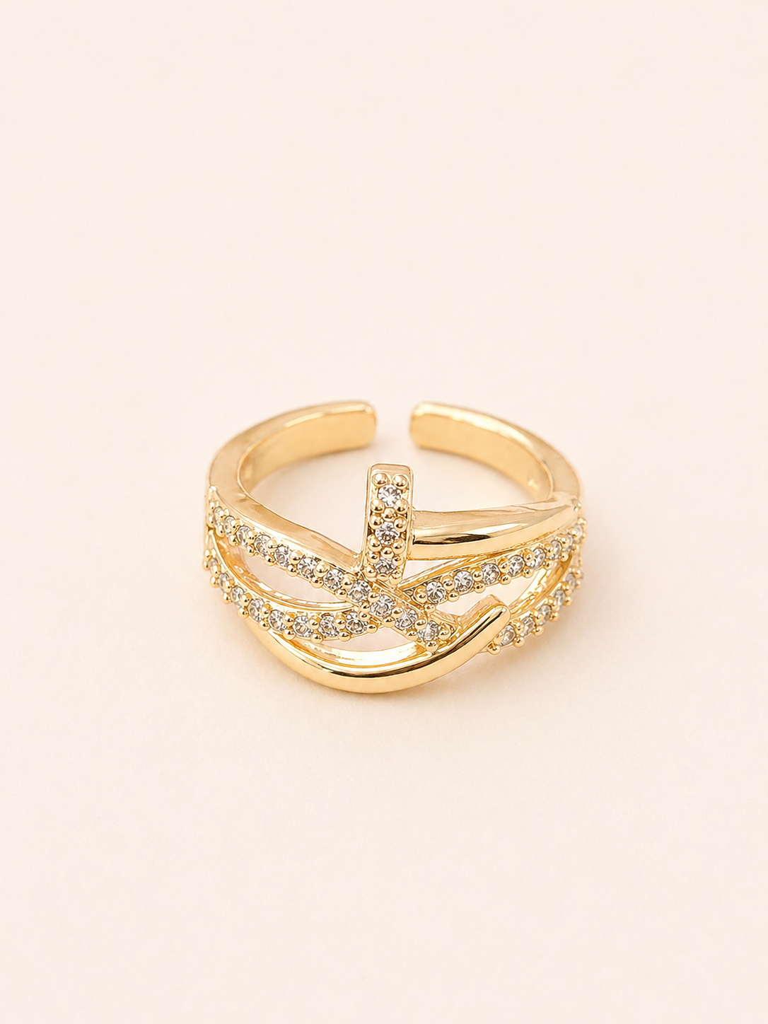 Luxe Knot Spark Ring