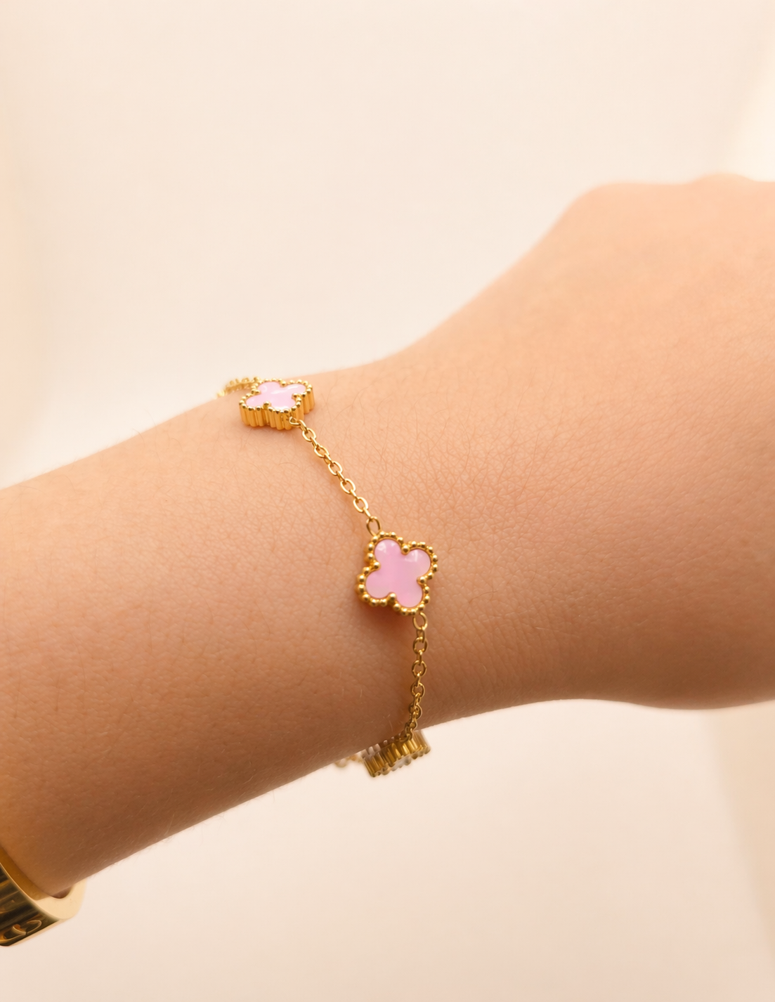 Multi Mini Clover Charm Bracelet