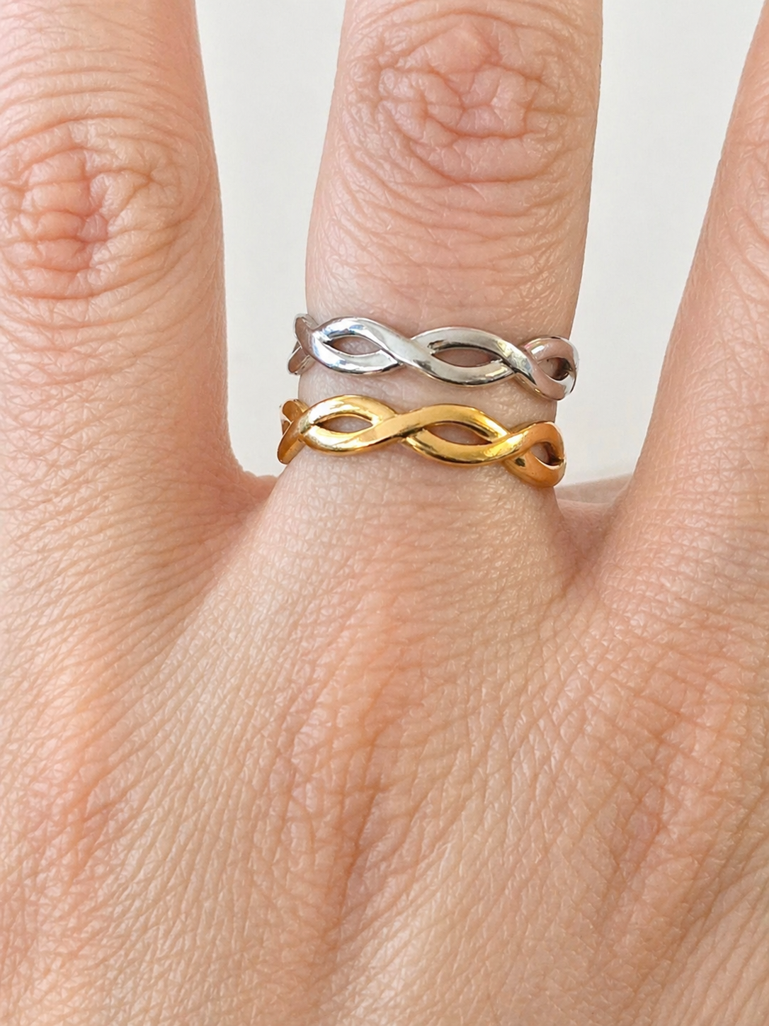 Infinity Twist Adjustable Ring - Image 3