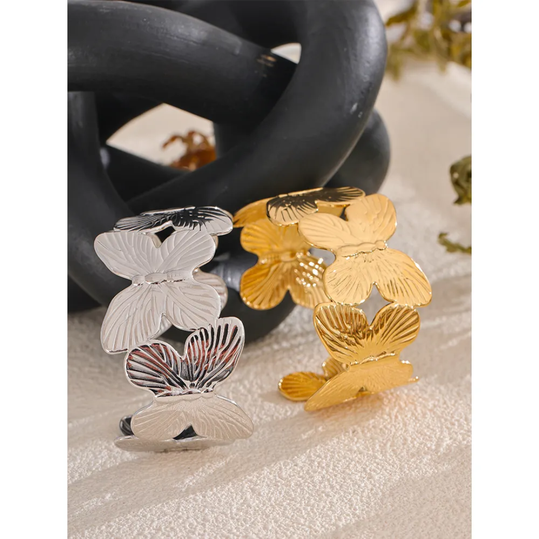 Golden Butterfly Muse Cuff - Image 4