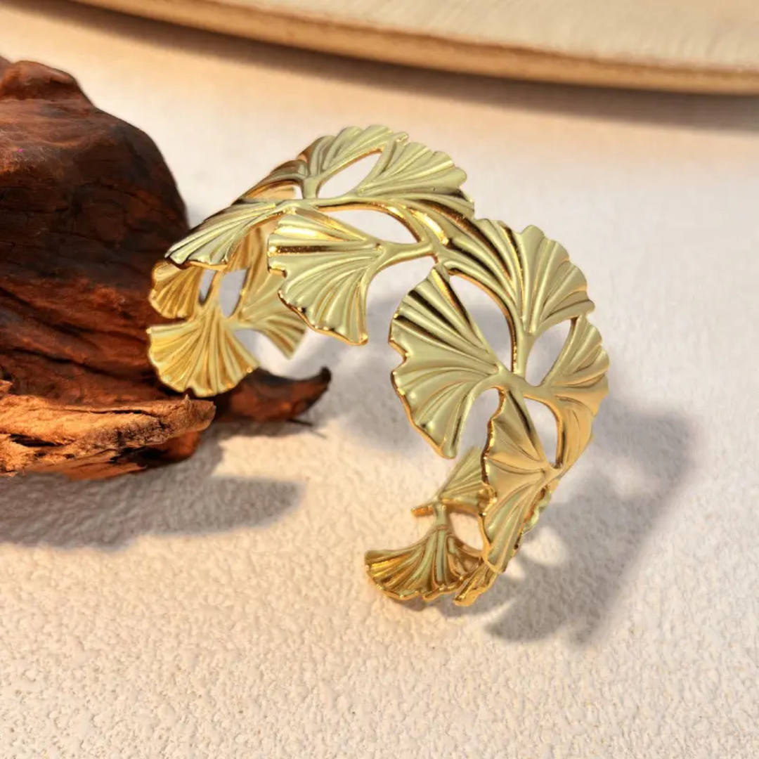 Golden Ginkgo Muse Cuff - Image 4