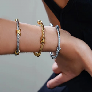 Twisted Luxe Cable Bangle