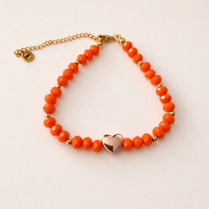 Sunset Heart Glow Bracelet