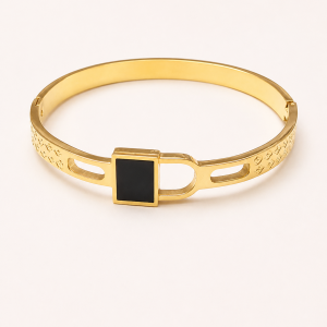 Noir Éclipse Luxe Bangle