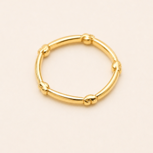 Golden Knot Band Ring