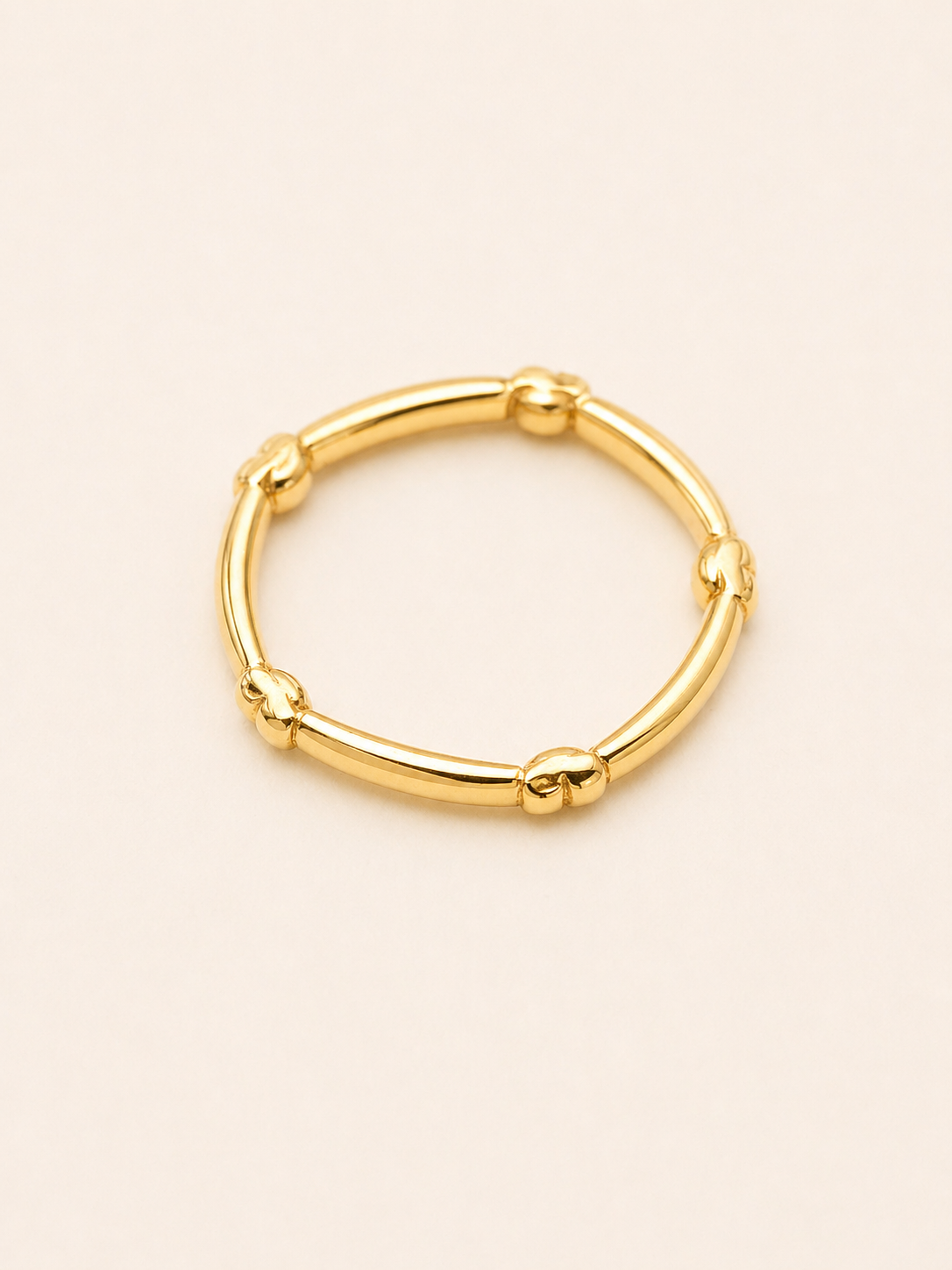 Golden Knot Band Ring