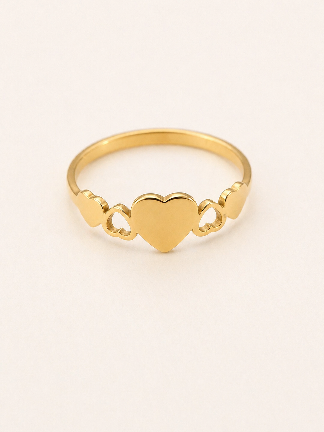 Linked Hearts Band Ring