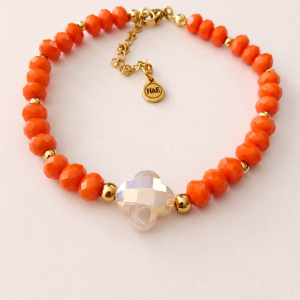 Citrus Glow Clover Bracelet