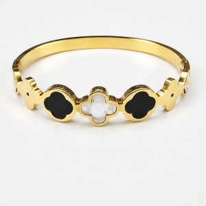 Midnight Clover Luxe Bangle