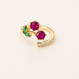 ✨ Cherry Blossom Spark Ring