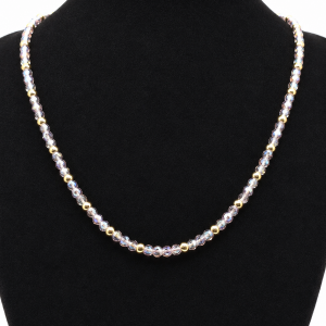 Aurora Iridescent Beaded Necklace
