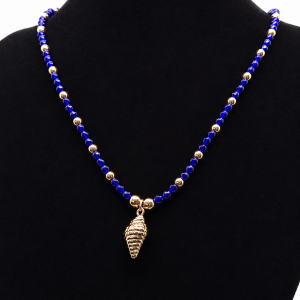 Marina Blue Shell Necklace