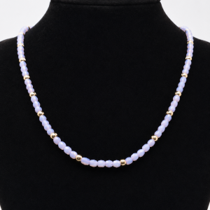 Luna Mist Czech Glass Necklace